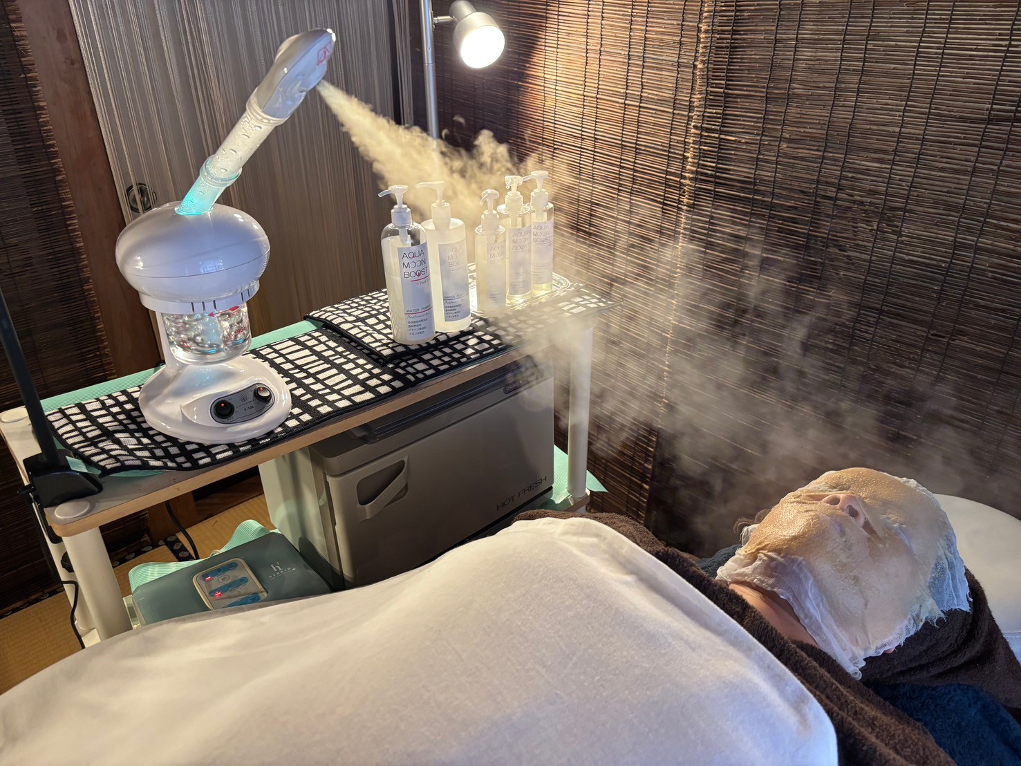 きれい処すずなの毛穴洗浄前に行う酵素パック